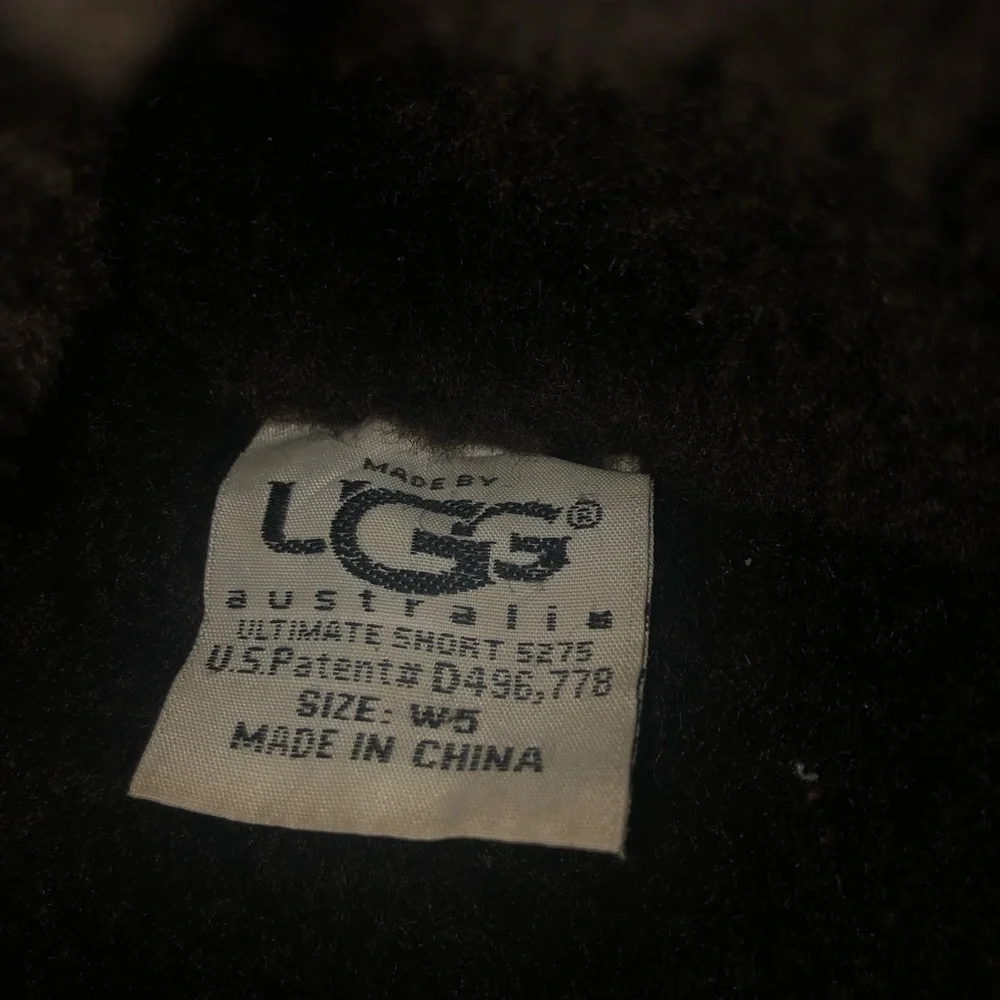 Ugg Australia Brown Suede/Leather Ultimate Short Sheepskin Boots Sz 5 F19009F